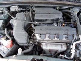 2001 Honda Civic LX Green Coupe 1.7L AT #A22630